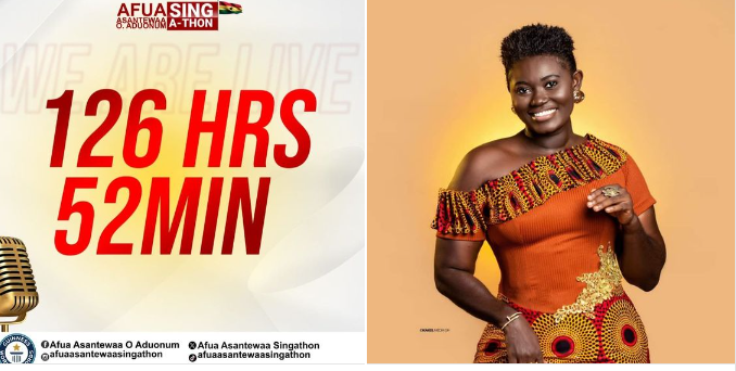 Afua Asantewaa almost gave up on Day 2 of sing-a-thon – Doctor reveals –