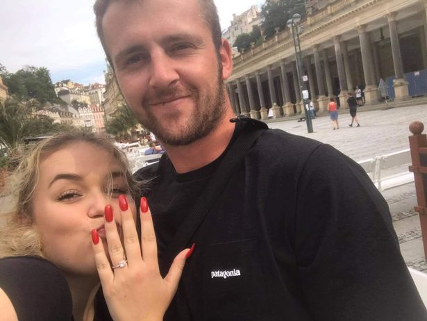 Jack and Cynthi with a 'promise ring' he gave her