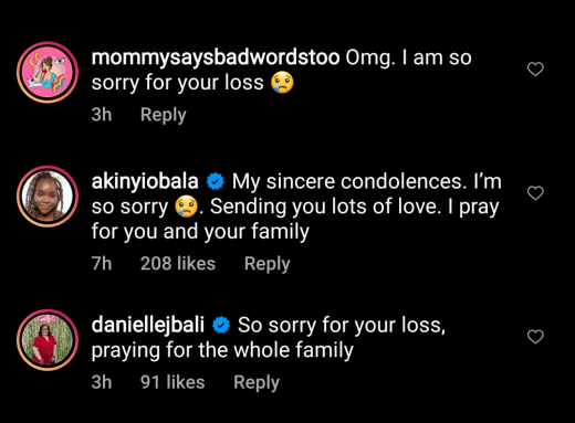 condolences to Anny Francisco IG 04 of 04