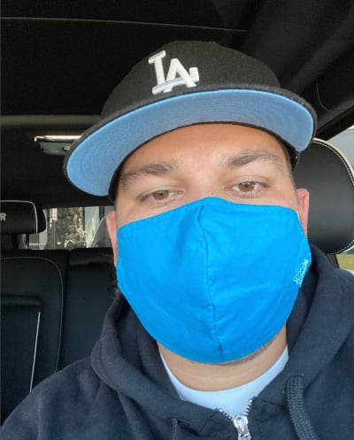 Rob Kardashian In a Mask