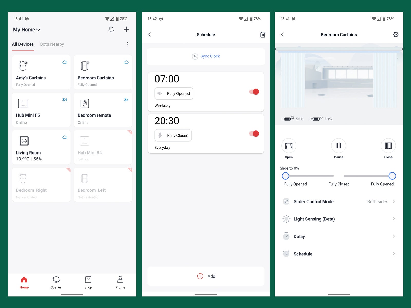 SwitchBot App windows