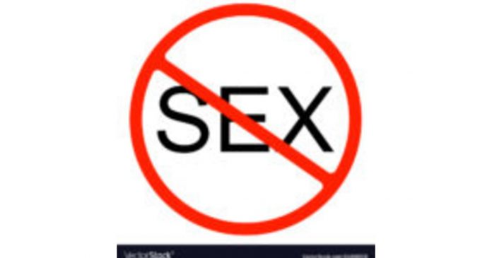 No sex allowed sign icon prohibiting flat symbol logo illustration