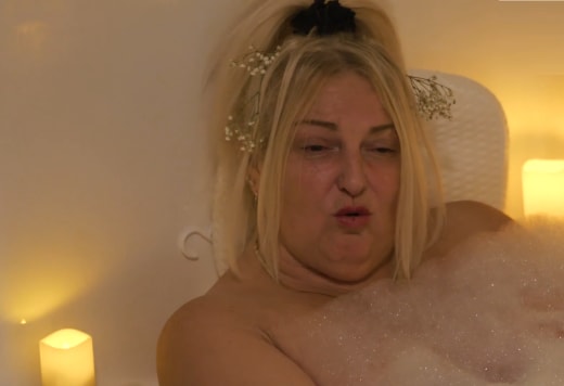 Angela Deem in a Bubble Bath