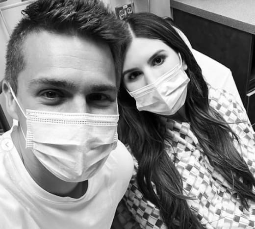 Carlin and Evan in Hospital