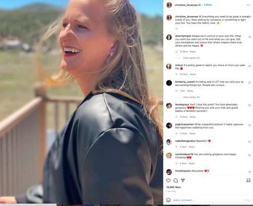 christine insta post