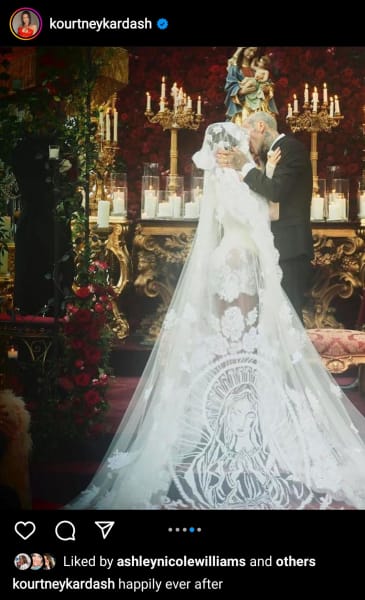 Kourtney Kardashian IG happily ever after