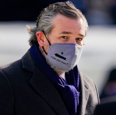 Ted Cruz in a Mask