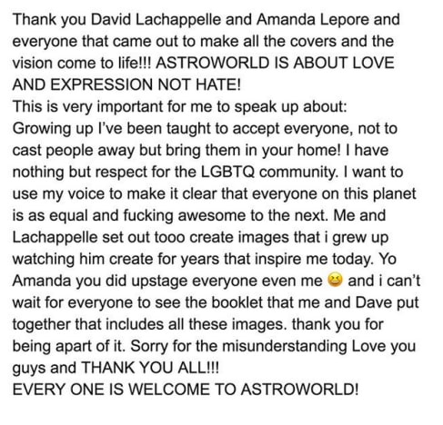 Travis Scott Responds to Astroworld Album Art Controversy