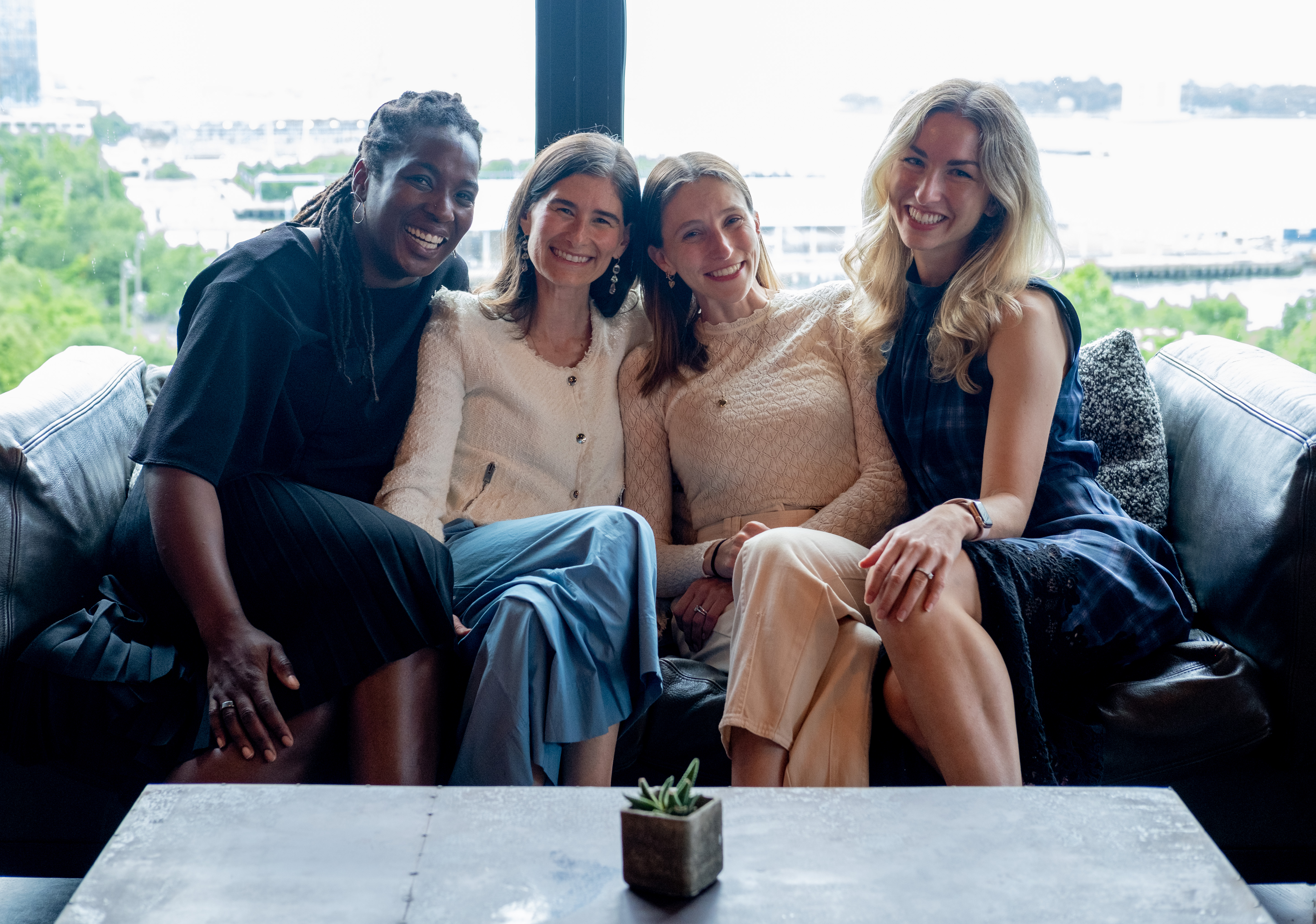 Coalition investors (left to right): Cityblock Health co-founder Toyin Ajayi, Tribe AI co-founder Jackie Nelson, Umbrella co-founder Lindsay Ullman, Glossier VP of Communications Ashley Mayer