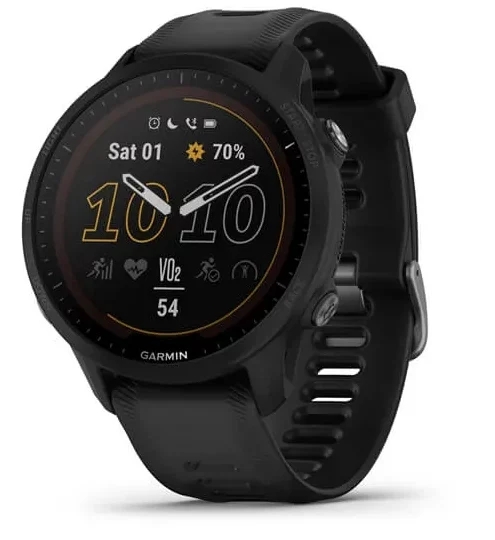 Close up of Garmin's Forerunner 995 Solar