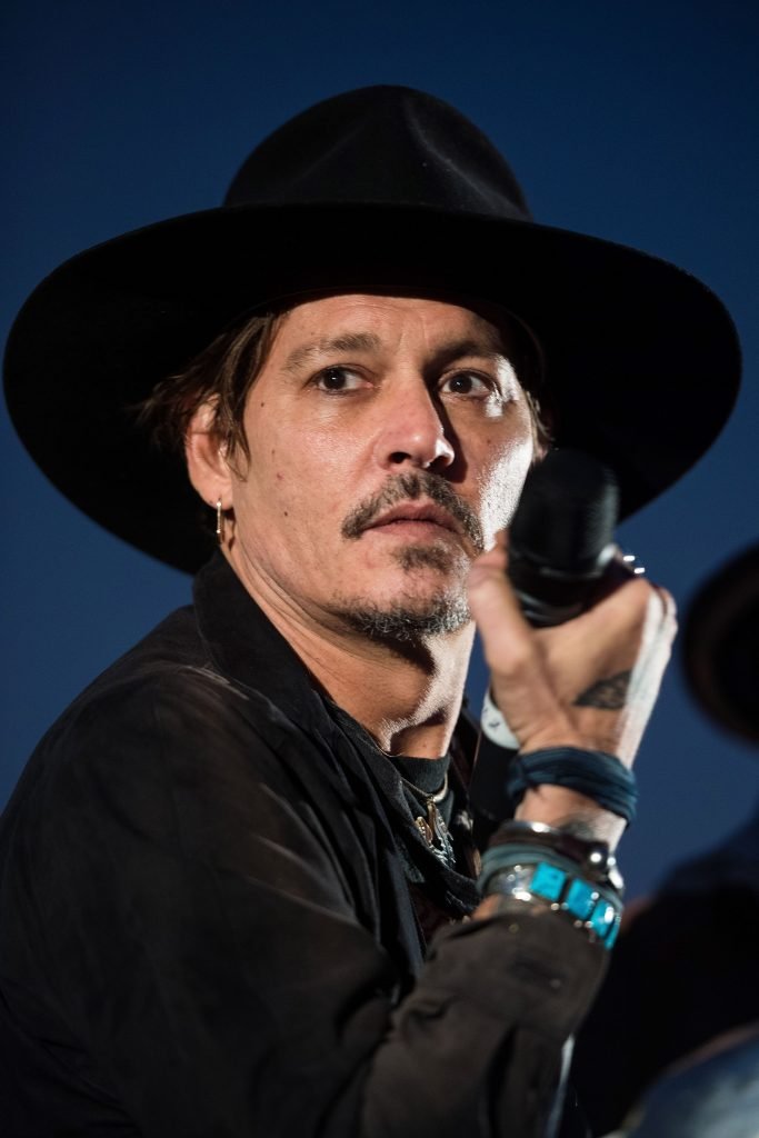 Johnny Depp in Glastonbury
