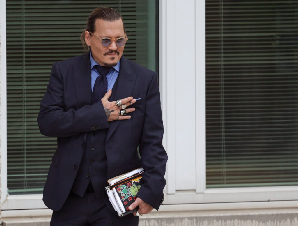 Johnny Depp Outside the Courthouse