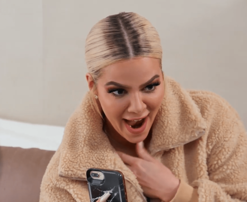 Khloe Kardashian Makes a Funny Face