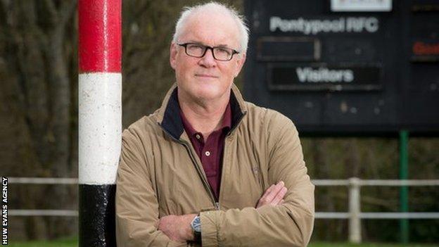 Eddie Butler made his debut for Pontypool in 1976