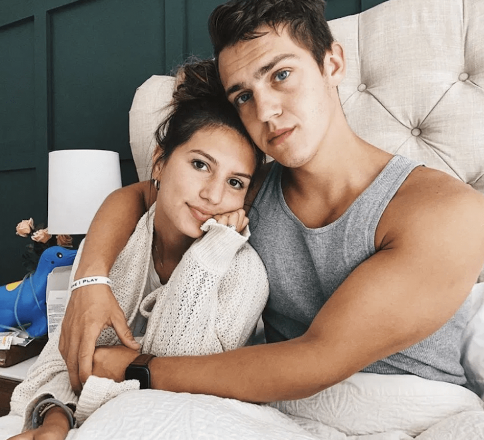 Carlin Bates and Evan Stewart in Bed