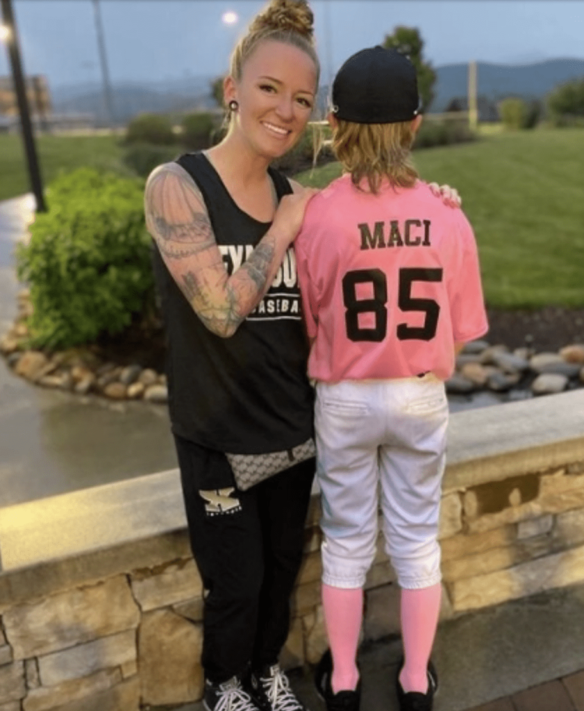 Maci and Bentley on Mother's Day