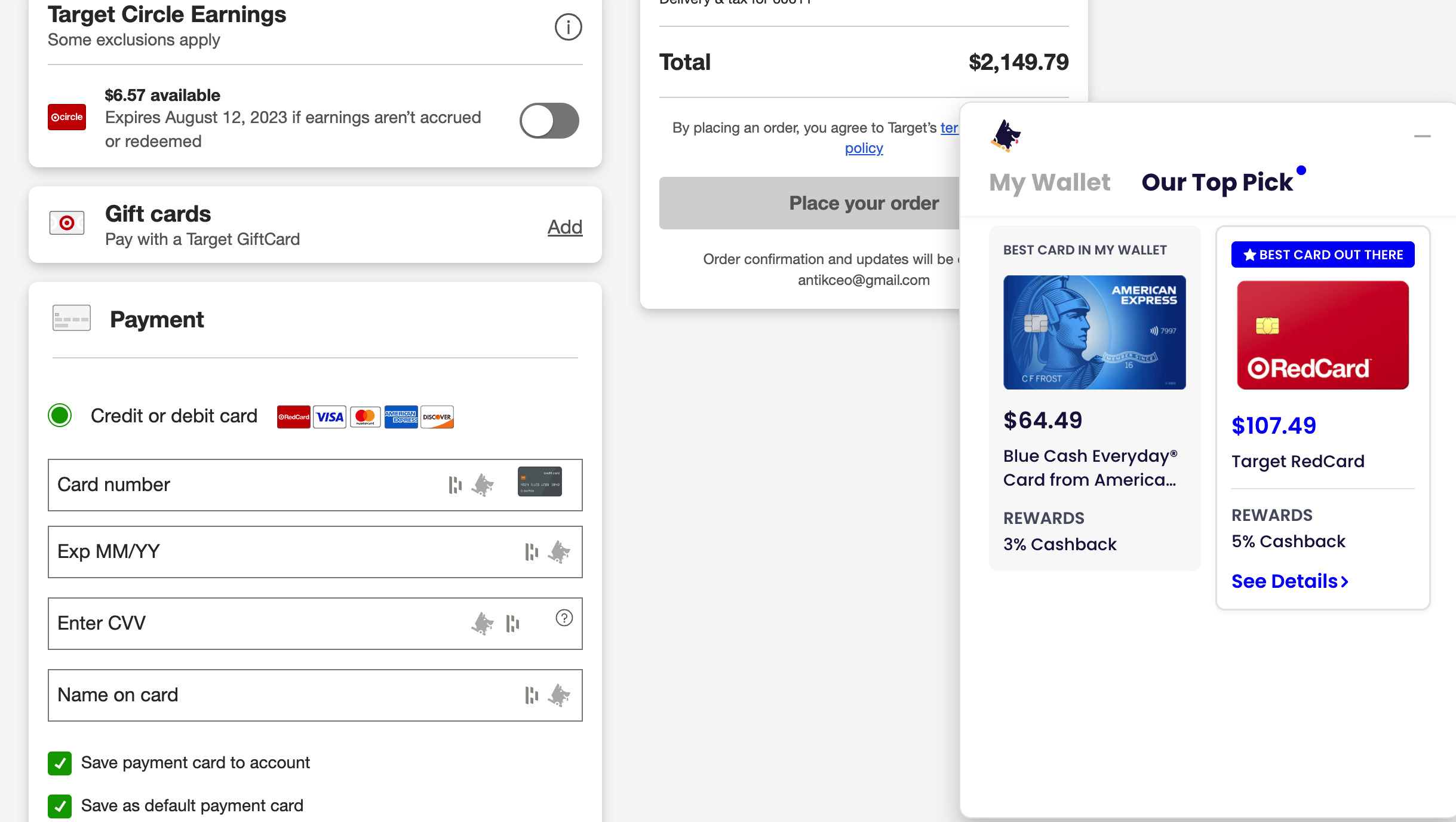 Kudos credit card