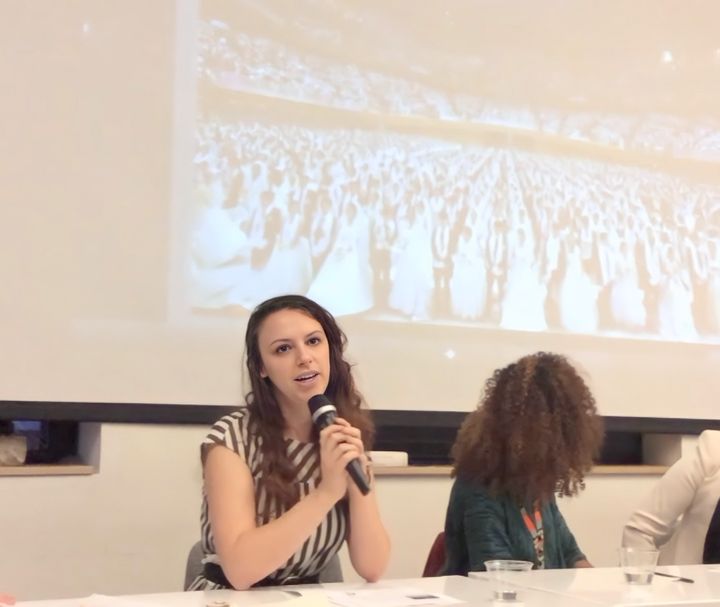 I agreed to an arranged marriage with a stranger and it turned my life upside down The author speaking about her upbringing and related art on a panel in New York City.