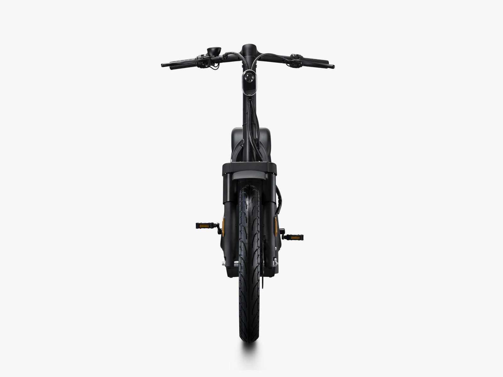 Front view of the MUJI MS01 EV Moped