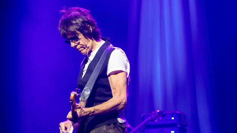 Jeff Beck performing at Montreux Jazz Festival in 2022