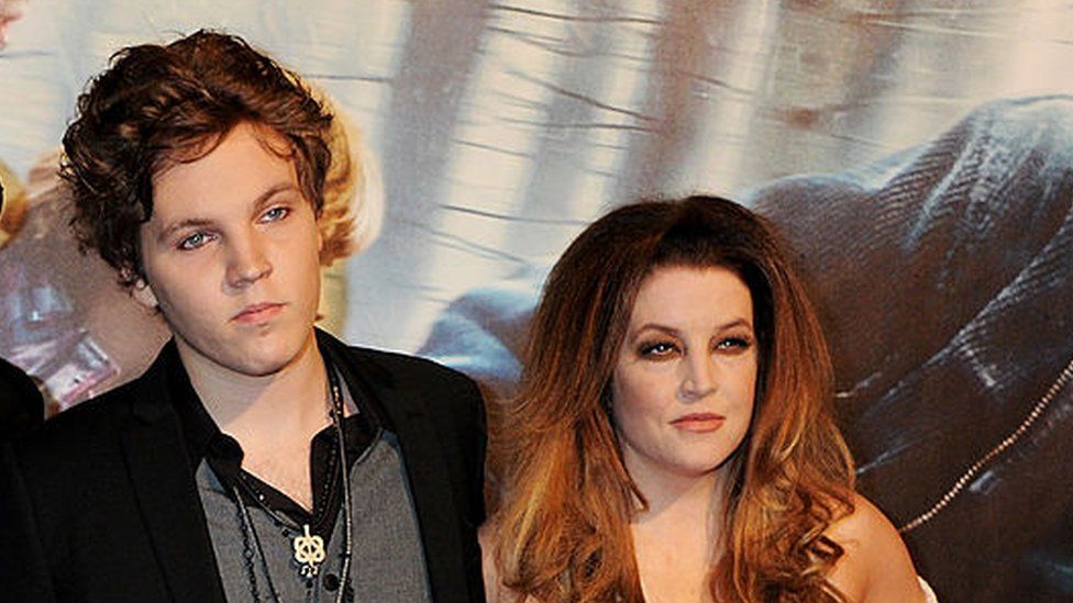 Lisa Marie Presley and son Benjamin Keough (left) in 2010