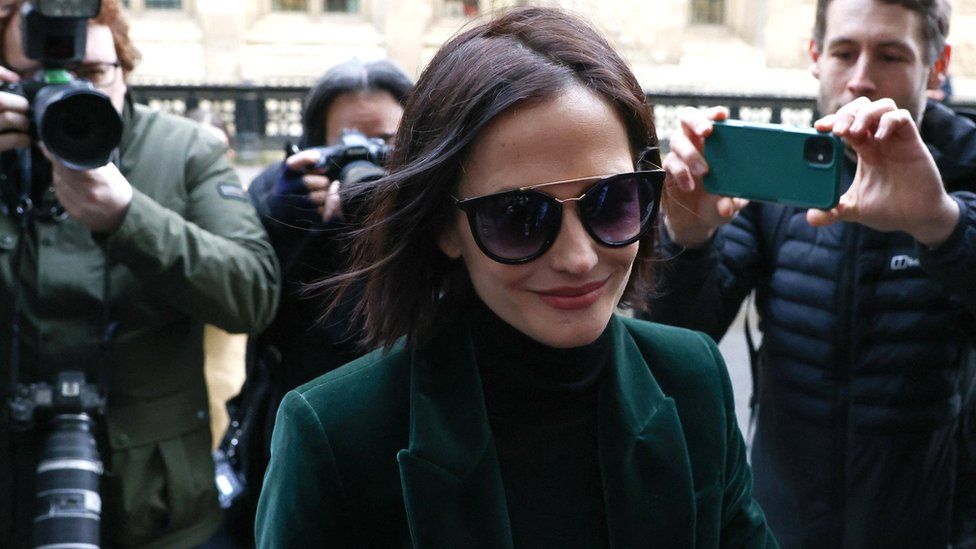 French actress Eva Green arrives at The Rolls Building courthouse in London, Britain, January 30, 2023
