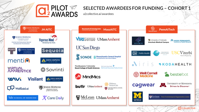The a2 Pilot Awards' first cohort