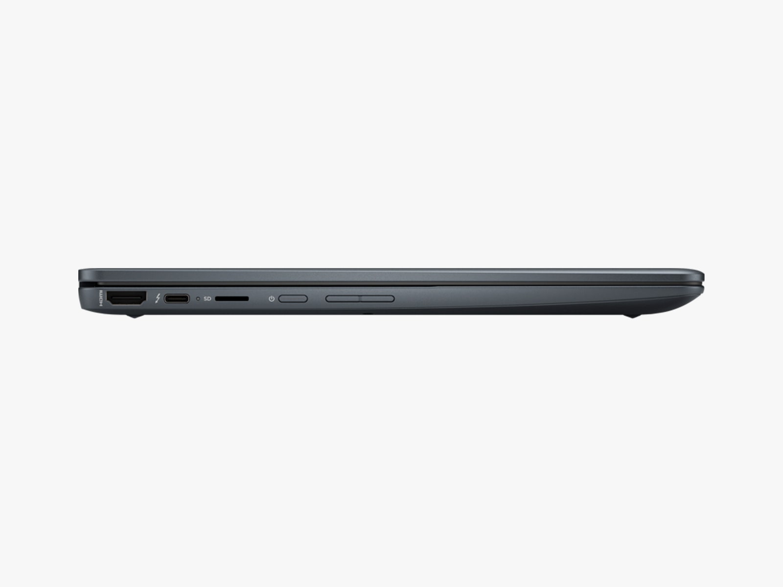 Side view of the HP Elite Dragonfly Chromebook
