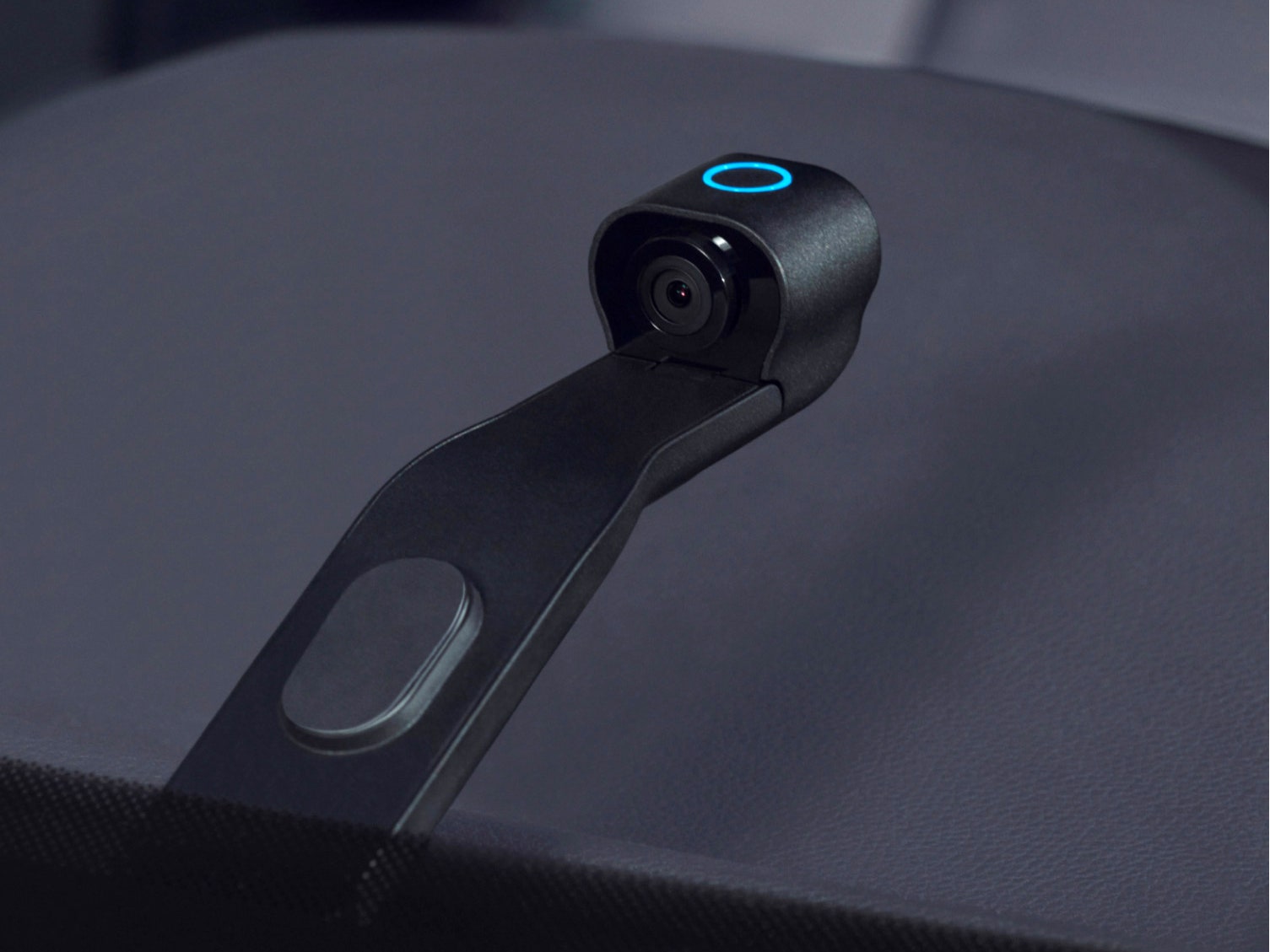 Ring Car Camera attached to a car dashboard