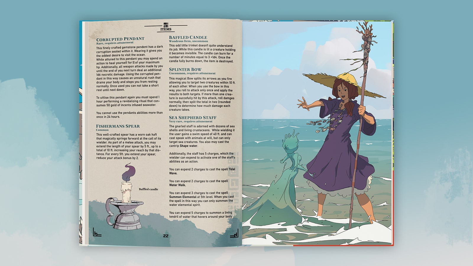 Dungeon and Dragons book for the setting Obojima featuring characters running from a dragon