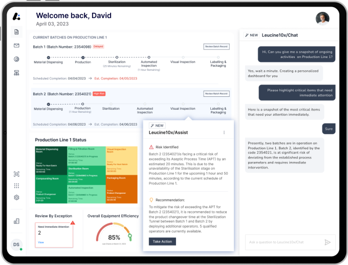 Drug compliance platform Leucine's user interface