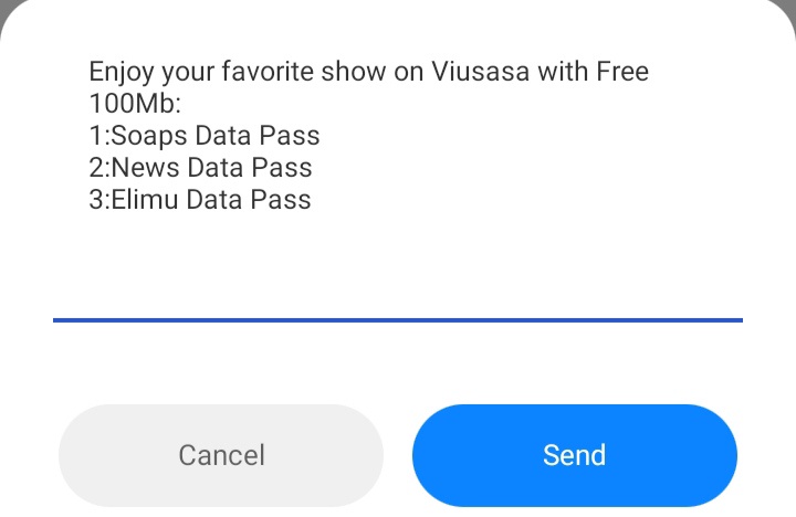Ways to get free Safaricom bundles, image showing options to choose from.