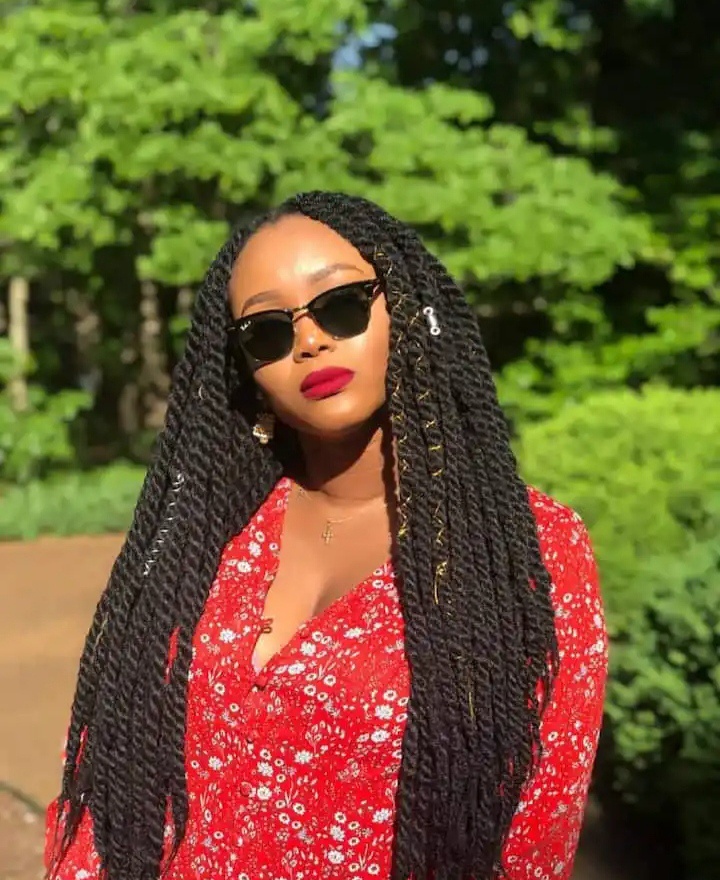 Best hairstyles for ladies in Kenya, Marley twist.