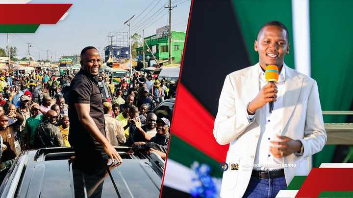 Governor George Natembeya and Senator Allan Chesang Governor George Natembeya and Senator Allan Chesang