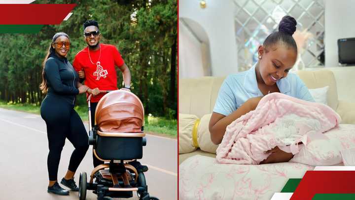 Dorea and DJ Dibul with their baby girl. Dorea and DJ Dibul with their baby girl.
