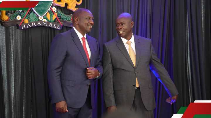 President William Ruto with Rigathi Gachagua. President William Ruto with Rigathi Gachagua.