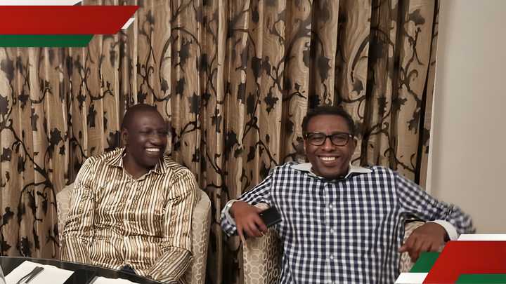 Ahmednasir Abdullahi and President William Ruto. Ahmednasir Abdullahi and President William Ruto.