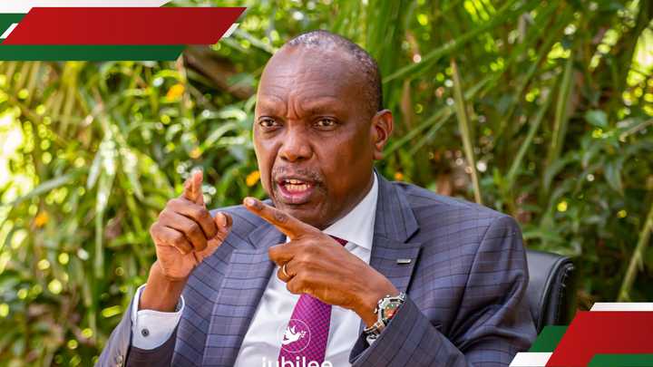 Jubilee party secretary-general Jeremiah Kioni Jubilee party secretary-general Jeremiah Kioni