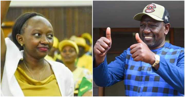 Chalene Ruto celebrates William Ruto. Chalene Ruto celebrates William Ruto.