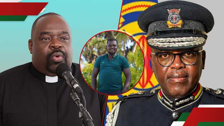 Businessman Michael Makarina (left frame) has defended DIG Eliud Lagat (right frame) despite claims linking him to Albert Ojwang's (centre) murder. Businessman Michael Makarina (left frame) has defended DIG Eliud Lagat (right frame) despite claims linking him to Albert Ojwang's (centre) murder.