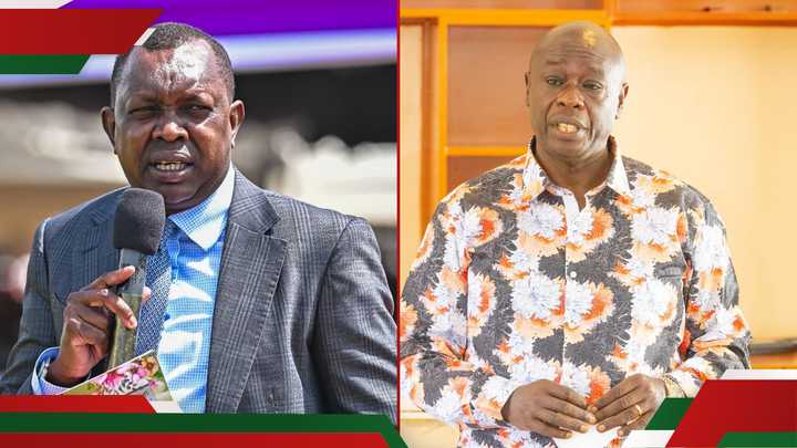 Phot collage of Oscar Sudi and Rigathi Gachagua