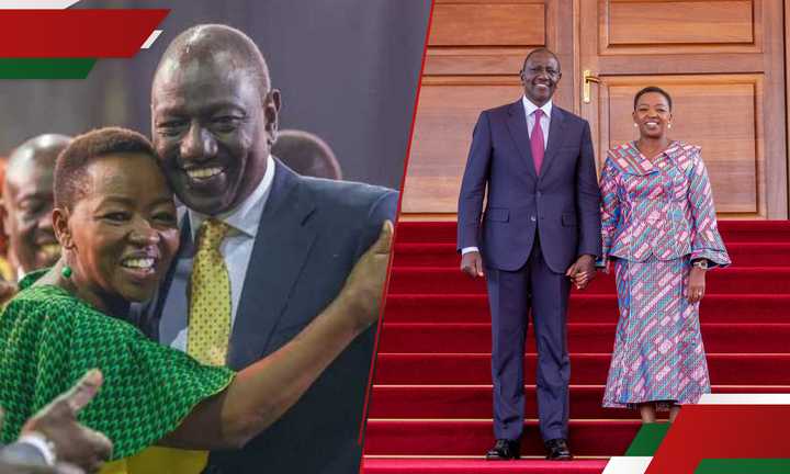 Rachel Ruto pays tribute to William Ruto. Rachel Ruto pays tribute to William Ruto.