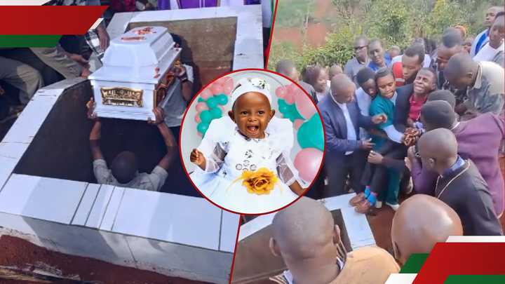 The burial ceremony of Shine Wangui.