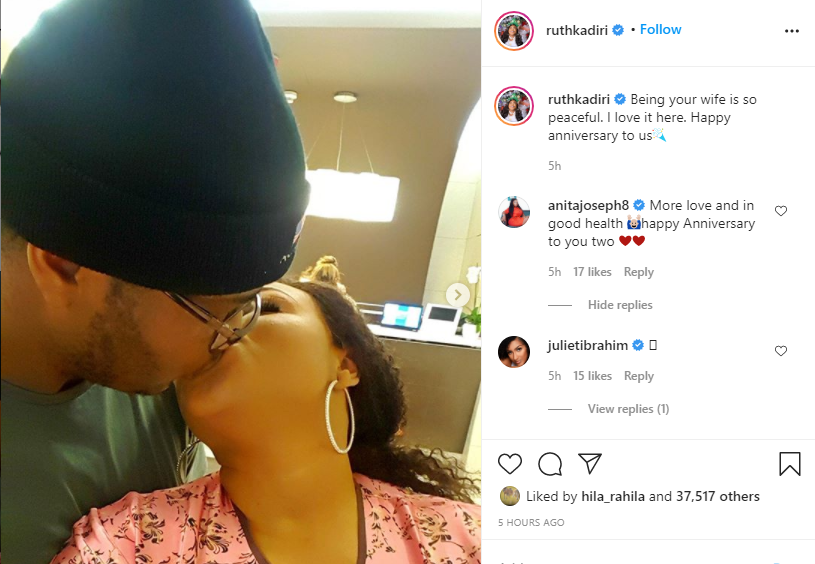 The actress’ post