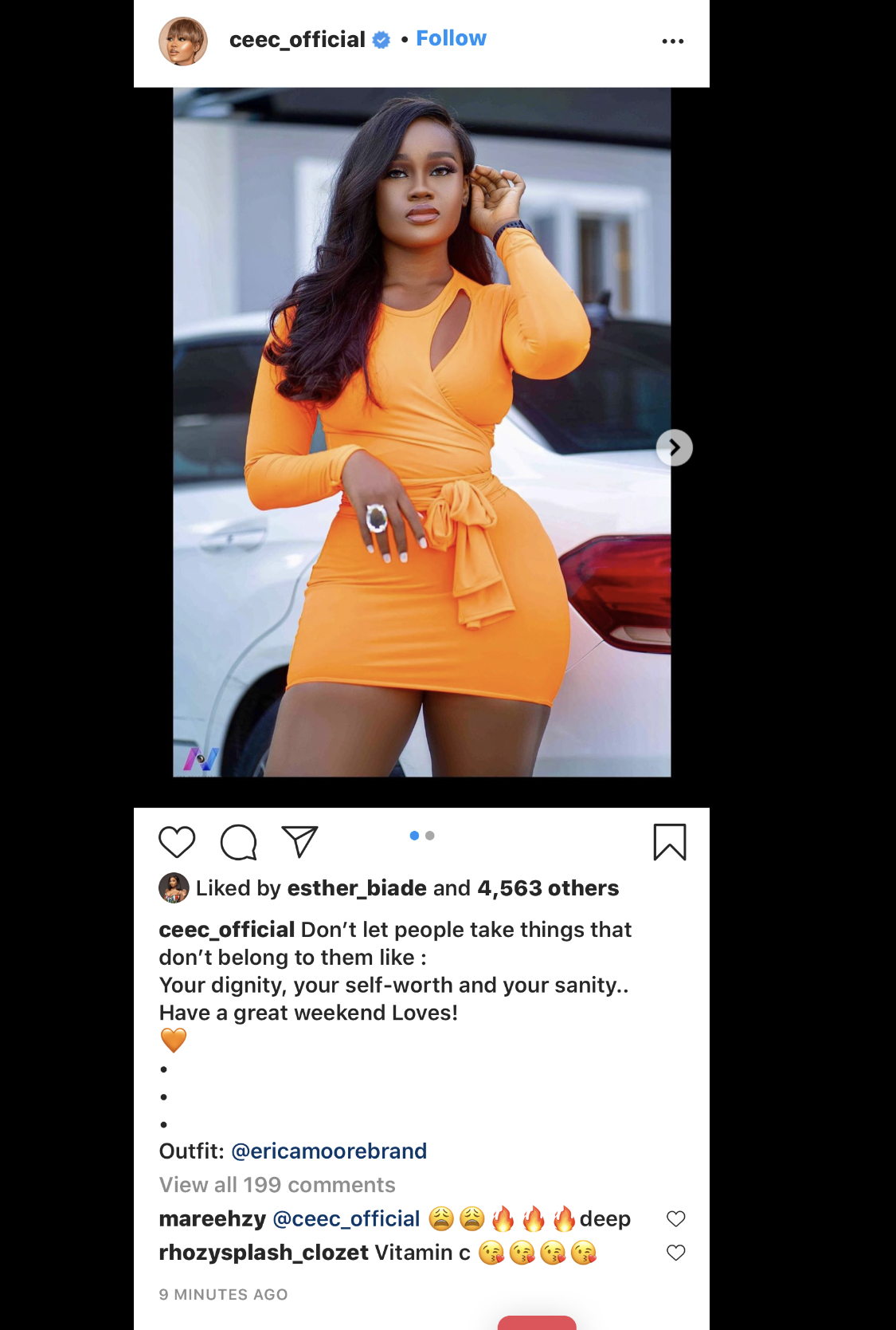 The reality TV star’s post