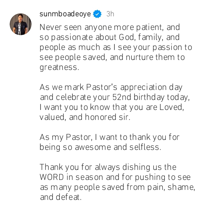 “My divine compensation” Sunmbo Adeoye makes lifetime promise to her husband as he turns 52