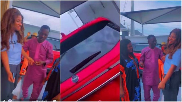 Emotional moment Phyna surprised her dad with a new car [video]