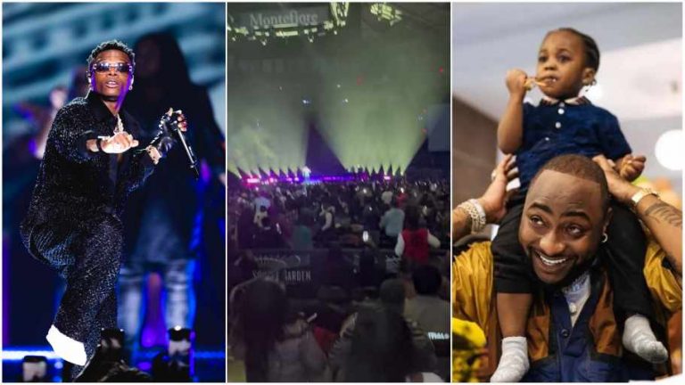 Wizkid pay tribute to Davido late son during performance (video)