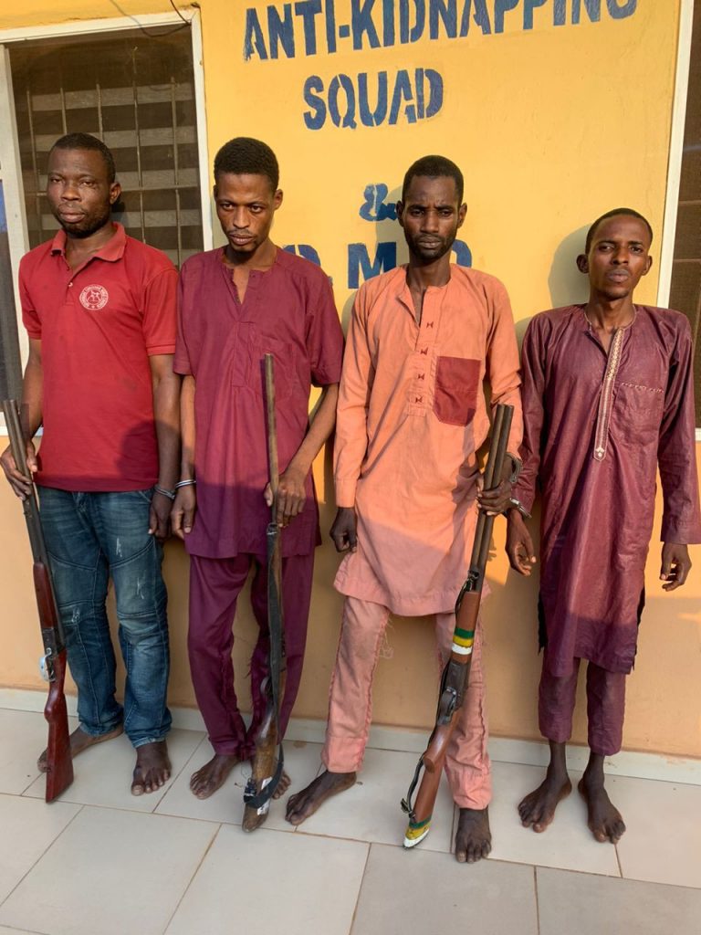 Ogun Police Arrests Four Notorious Kidnappers Terrorizing Abeokuta And Environs >