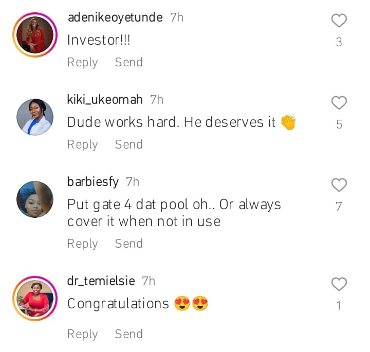 Reactions to Sabinus new house